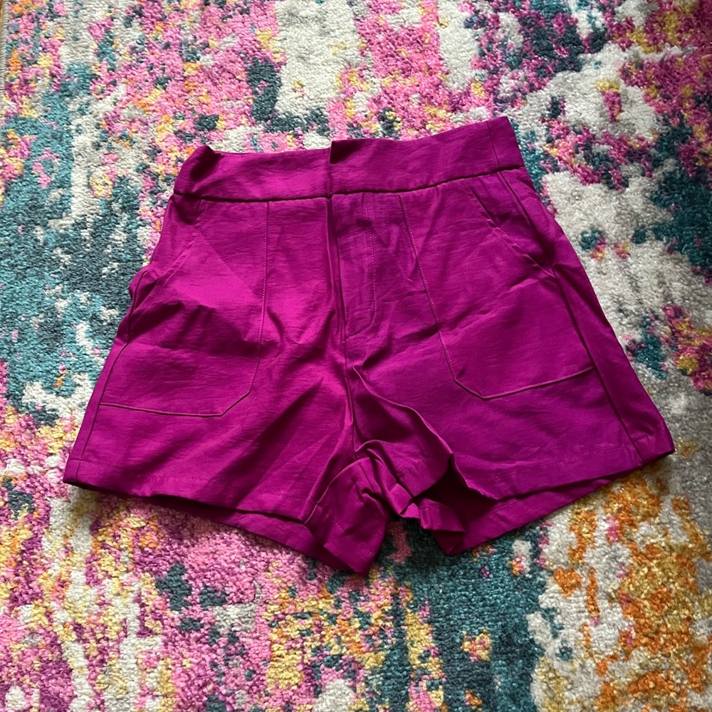 SHEIN Pink High Waist Shorts
